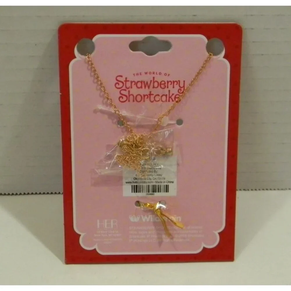 Strawberry Shortcake Necklace Set 7 Charm Set Mix & Match Lemon Meringue Orange